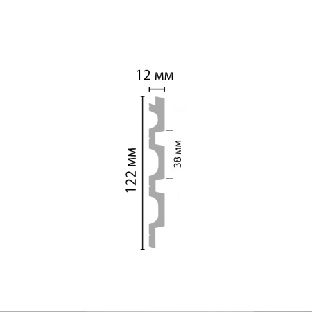 Декоративная панель  ECO LINE WOOD  D316-84/18 122*12*2900