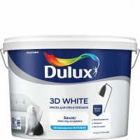 Матовая краска для стен и потолков Dulux 3D White