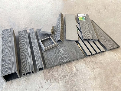Столб EasyDecking Wood-X 100х100х3010 Серый