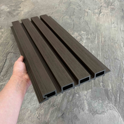 Фасадная реечная панель EasyDecking / Ко-Экструзия / Каштан 219х26х4010