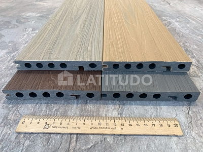 Финишная доска /Легкий декинг/EasyDecking /Ко-екструсион/Co-extrusion 145х21х4010 /Дуб/Oak