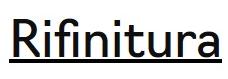 Rifinitura Rifinitura