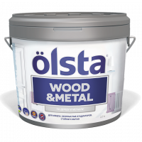 Краска по дереву и металлу Olsta WOOD & METAL полуматовая