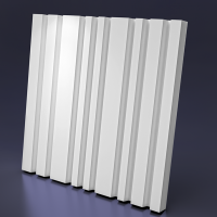 3D Дизайнерская панель из гипса BARCODE BIG-2  600x600 мм, 0,36 м2