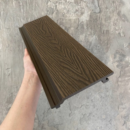 Фасадная панель /Легкая Террасная Доска/EasyDecking /Дерево-X/Wood-X 156х21х3010 Венге 3D