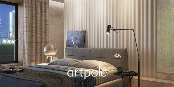Гипсовая 3D панель для стен Artpole /Волна/WAVE