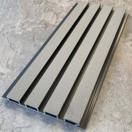Фасадная реечная панель /Легкая Террасная Доска/EasyDecking /Дерево-X/Wood-X 219х26х3010 Серый Шлифованная