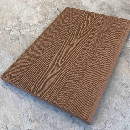 Ступень /Легкий декинг/EasyDecking /Воод-/Wood-Х 348х22 Коричневый 3D