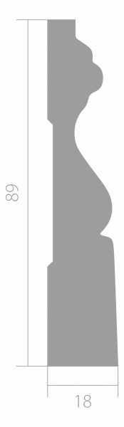 Наличник Ultrawood арт. N 0002i (2000 х 89 х 18)