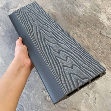 Заборная панель шип-паз EasyDecking Wood-X 146х20 Серый 3D