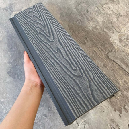 Фасадная панель /Легкая Террасная Доска/EasyDecking /Дерево-X/Wood-X 156х21х3010 Серый 3D