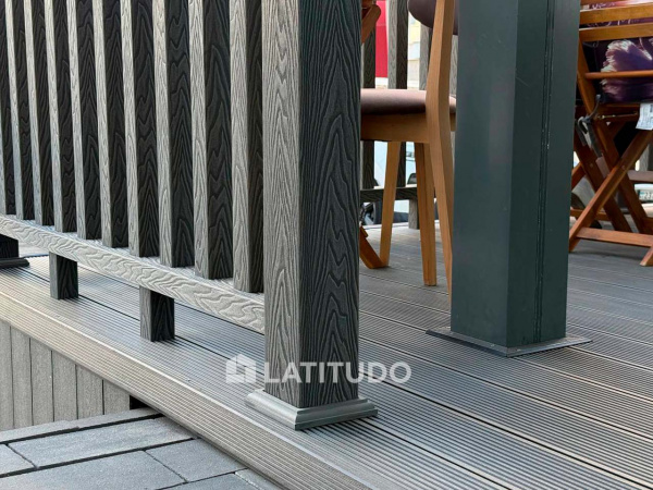 Столб EasyDecking Wood-X 100х100х3010 Черное дерево