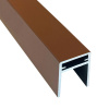 Алюминиевый П-профиль EasyDecking 35x25x3000 Коричневый