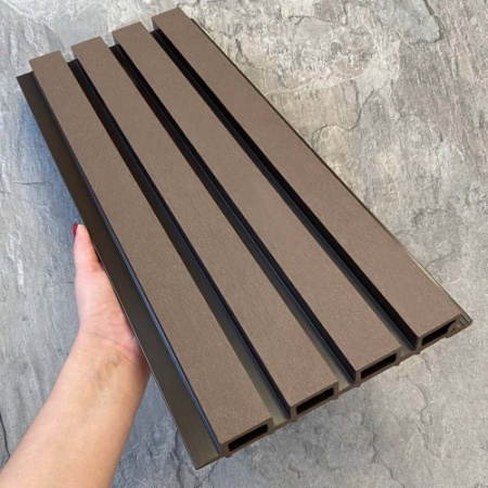 Фасадная реечная панель /Легкая Террасная Доска/EasyDecking /Дерево-X/Wood-X 219х26х3010 Венге Шлифованная