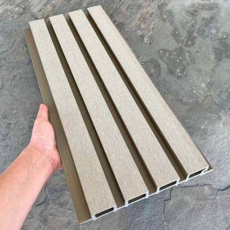Фасадная реечная панель /Легкая Террасная Доска/EasyDecking /Дерево-X/Wood-X 219х26х3010 Бежевый Шлифованная