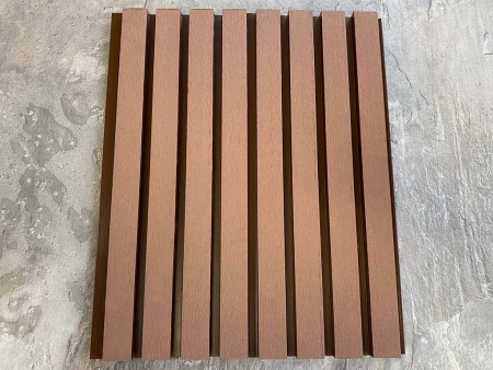 Фасадная реечная панель /Легкая Террасная Доска/EasyDecking /Дерево-X/Wood-X 219х26х3010 Коричневый Шлифованная
