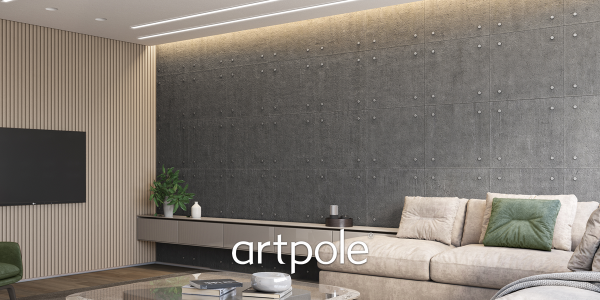 3D Дизайнерская панель из гипса LOFT ORIGINAL, 600x600 мм, 0,36 м2