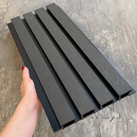 Фасадная реечная панель /Легкая Террасная Доска/EasyDecking /Дерево-X/Wood-X 219х26х3010 Черное дерево Шлифованная