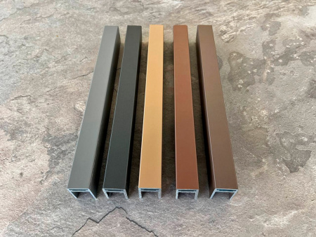 Алюминиевый П-профиль EasyDecking 35x25x3000 Черное дерево