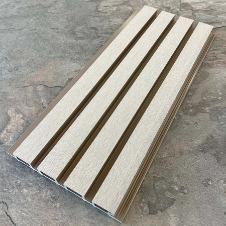 Фасадная реечная панель /Легкая Террасная Доска/EasyDecking /Дерево-X/Wood-X 219х26х3010 Бежевый Шлифованная