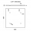 3D Дизайнерская панель из гипса LOFT ORIGINAL, 600x600 мм, 0,36 м2