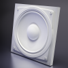 3D Дизайнерская панель из гипса SOUND, 600x600 мм, 0,36 м2