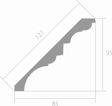 Карниз Ultrawood арт. CR 0002 (2440 х 95 х 85)